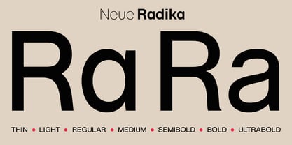 Neue Radika Font Poster 13