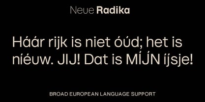 Neue Radika Font Poster 11