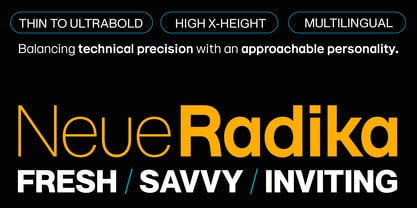 Neue Radika Font Poster 1