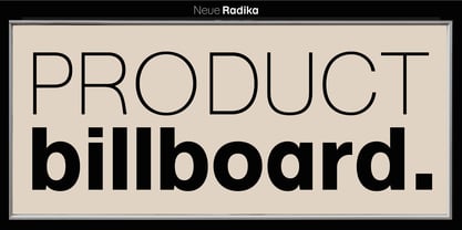 Neue Radika Font Poster 10