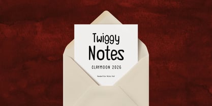 Twiggy Notes Font Poster 7