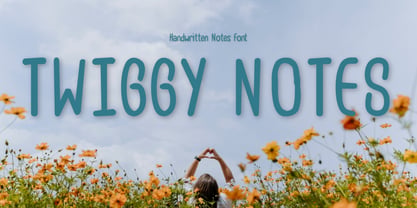 Twiggy Notes Font Poster 3