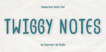 Twiggy Notes Font Poster 1