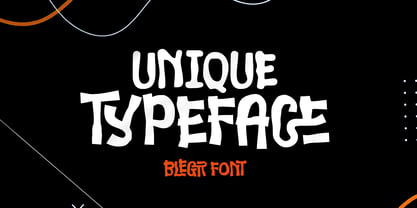 Blegr Font Poster 2