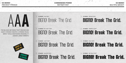 GC Bigno Font Poster 15