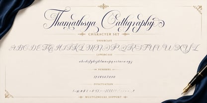 Thamathsya Calligraphy Font Poster 8