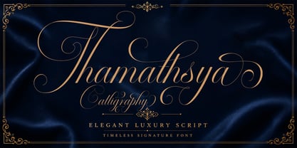 Thamathsya Calligraphy Font Poster 1
