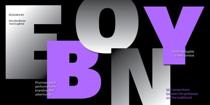 Ebony Font Poster 1