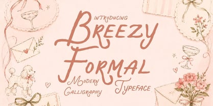 Breezy Formal Font Poster 1