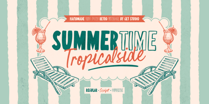 Summertime Tropicalside Font Poster 1