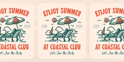 Summertime Tropicalside Font Poster 3