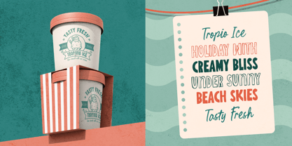 Summertime Tropicalside Font Poster 4