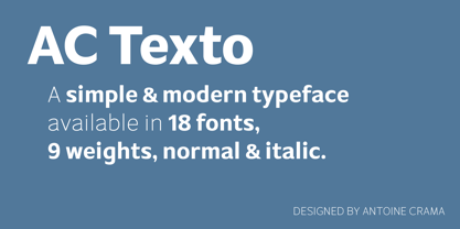 AC Texto Font Poster 1