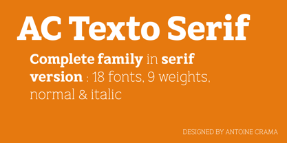 AC Texto Serif Pro Font Poster 1