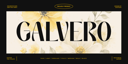 Galvero Font Poster 1