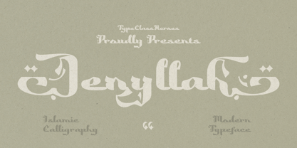 Jenyllah Font Poster 1