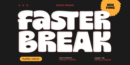 Faster Break Font Poster 1