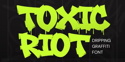 Toxic Riot Font Poster 1