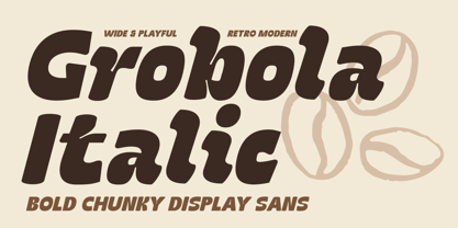 Grobola Font Poster 2