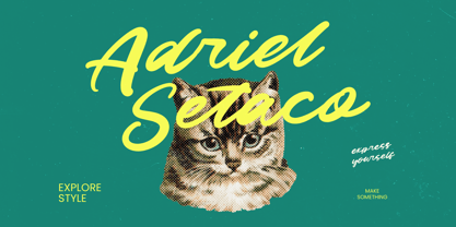 Adriel Setaco Font Poster 1
