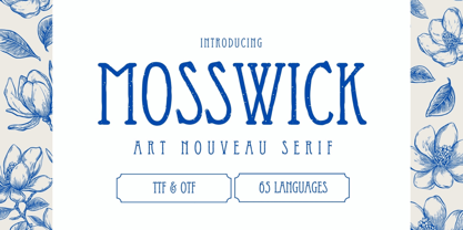 Mosswick Font Poster 1