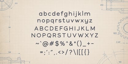 Drafting Table Font Poster 7