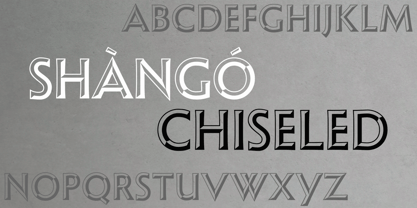 Shàngó Chiseled Font Poster 1