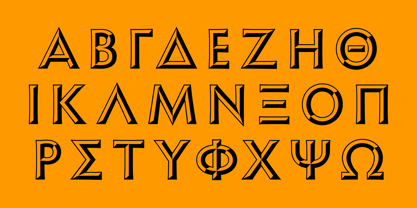 Shàngó Chiseled Font Poster 4
