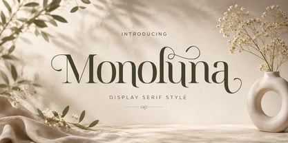 Monoluna Font Poster 1