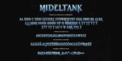 Mideltank Font Poster 12