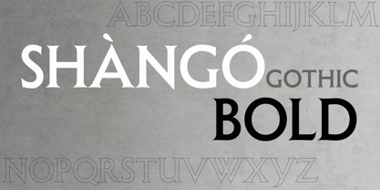Shàngó Gothic Font Poster 9