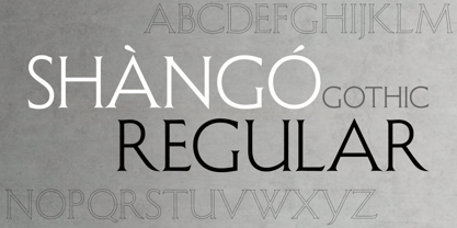 Shàngó Gothic Font Poster 1