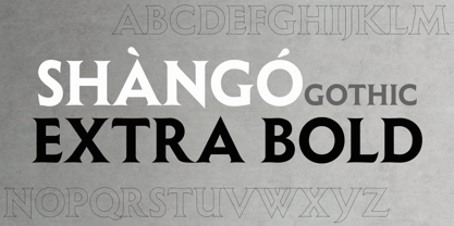 Shàngó Gothic Font Poster 13