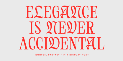 Norveil Fantasy Font Poster 2