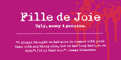 Fille de Joie Font Poster 1