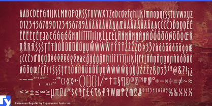 Gameness Font Poster 7