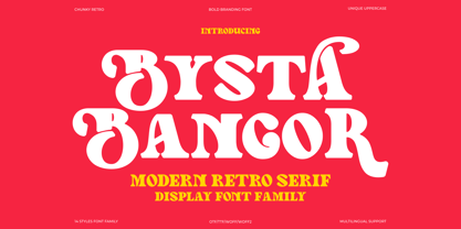Bysta Bangor Font Poster 1