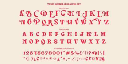 Bysta Bangor Font Poster 14
