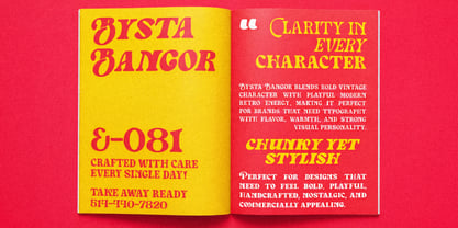 Bysta Bangor Font Poster 12