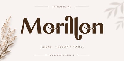 Morillon Font Poster 1