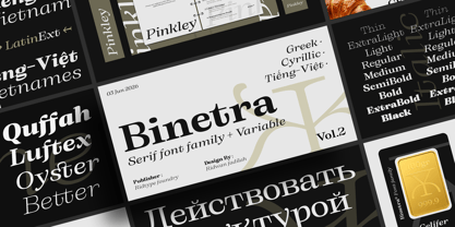 Binetra Font Poster 1