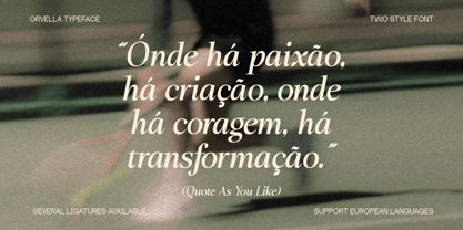 Orvella Font Poster 12