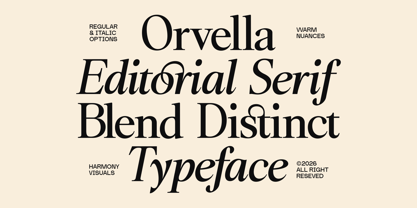 Orvella Font Poster 6