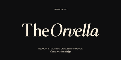 Orvella Font Poster 1