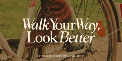 Orvella Font Poster 3
