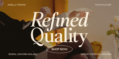 Orvella Font Poster 5
