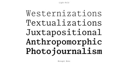 Mesagni Mono Font Poster 8
