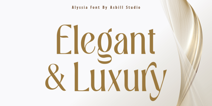 Alyssia Font Poster 7