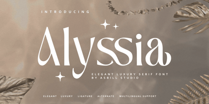 Alyssia Font Poster 1