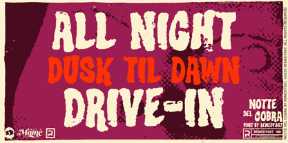 Notte Del Cobra 667 Font Poster 2